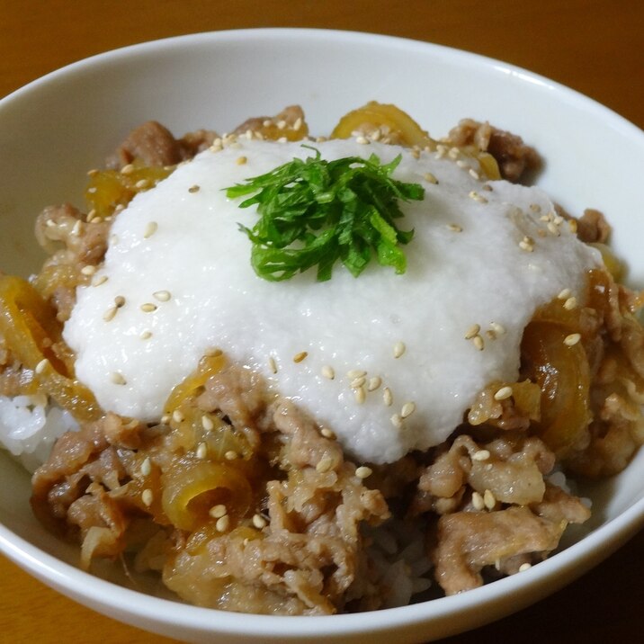 長芋とろろでまろやかに！生姜豚丼